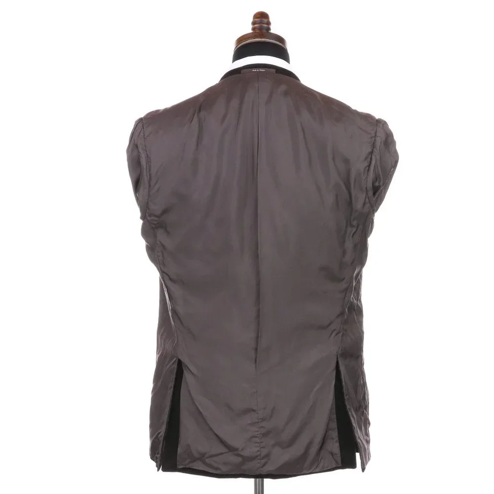 Z Zegna Dark Brown Corduroy Sport Coat Blazer